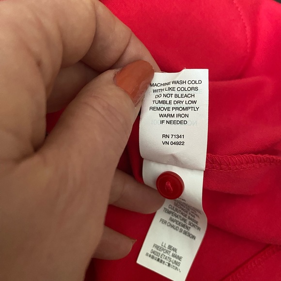 L. L. Bean women’s spring t-shirt cardigan pink hot/ fuchsia, size L Regular - Picture 11 of 11